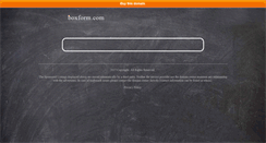 Desktop Screenshot of boxform.com